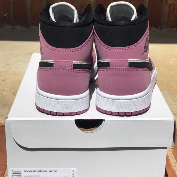 Air Jordan 1 SE Mid Mulberry (W) Size 7 & 8.5 Wmns - Picture 12 of 13
